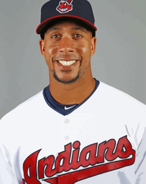 The Baseballer Michael Brantley paint by number