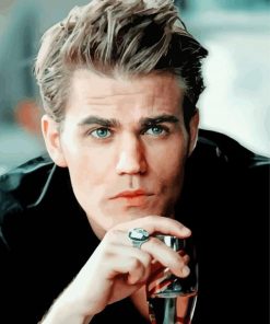 Vampire Diaries Stefan Salvatore paint by number