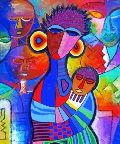 African Abstract paint by number