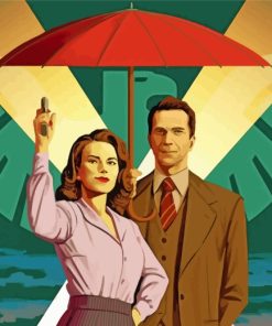 Agent Carter Characters paint by number