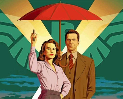 Agent Carter Characters paint by number