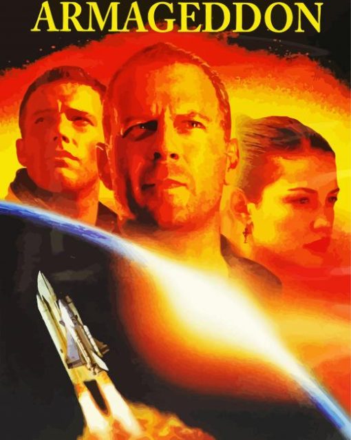 Armageddon Movie Poster paint by number