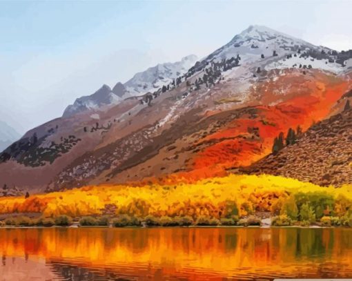 Autumn Mountain paint by number