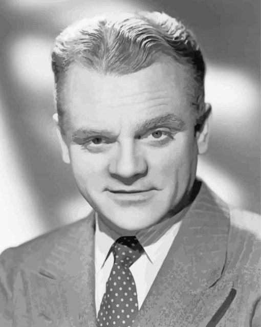 Black And White James Cagney paint by number