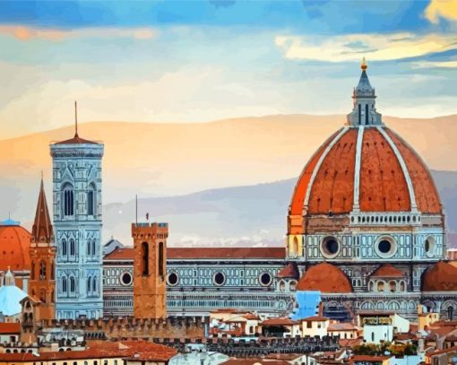 Cathedral Of Santa Maria Del Fiore Florence paint by number