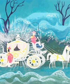 Cinderella Coach Mary Blair paint by number