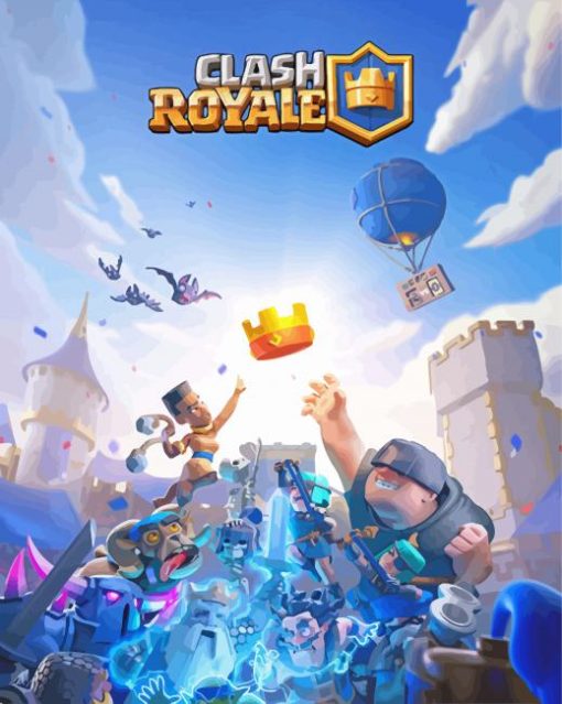 Clash Royale Game Poster paint by number