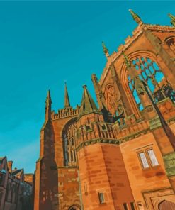 Coventry England Cathedral paint by number