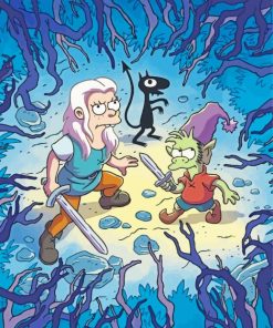 Disenchantment Characters paint by number