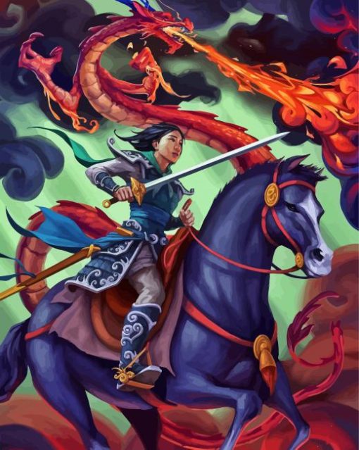 Disney Mulan Mushu Dragon Art Diamond Painting