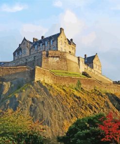 Edinburgh Castle paint by number