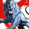 England Football The Lion paint by number