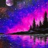 Galaxy Lake Art paint by number