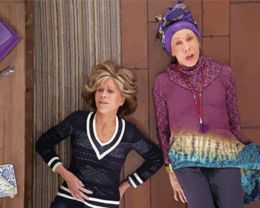 Grace And Frankie Characters paint by number