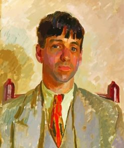 Henry Lamb Sir By Stanley Spencer paint by number