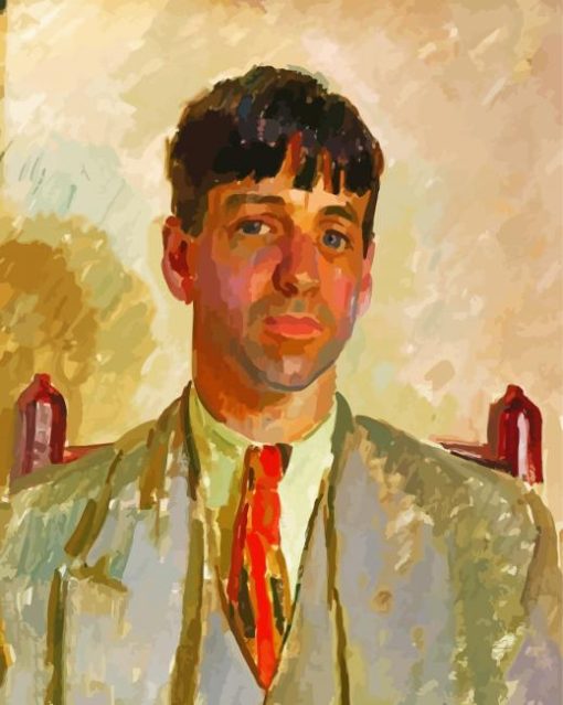 Henry Lamb Sir By Stanley Spencer paint by number