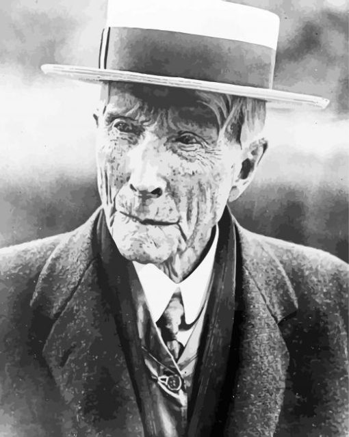 John Davison Rockefeller With Hat paint by number