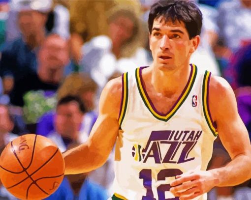 John Stockton Player paint by number