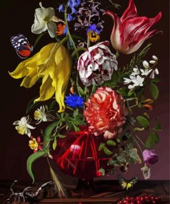 Old Masters Flowers Art paint by number