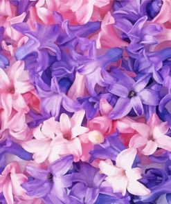 Pink And Purple Flowers paint by number