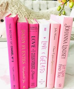 Pink Books paint by number