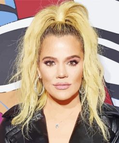 Pretty Khloe Kardashian paint by number