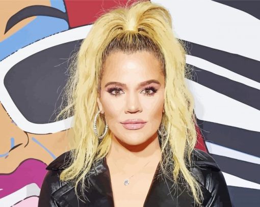 Pretty Khloe Kardashian paint by number