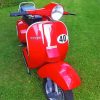 Red Lambretta paint by number