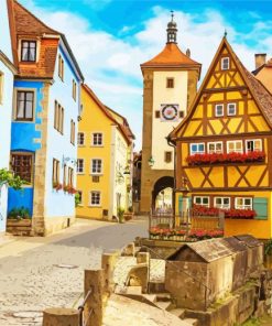 Rottenburg Buildings paint by number