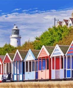 Southwold Huts paint by number