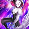 Spider Gwen Marvel Hero paint by number