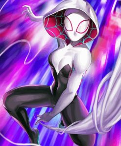 Spider Gwen Marvel Hero paint by number