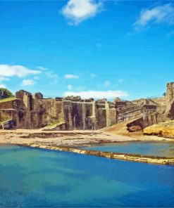 St Andrews Castle paint by number