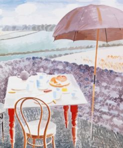 Tea At Furlongs Eric Ravilious paint by number