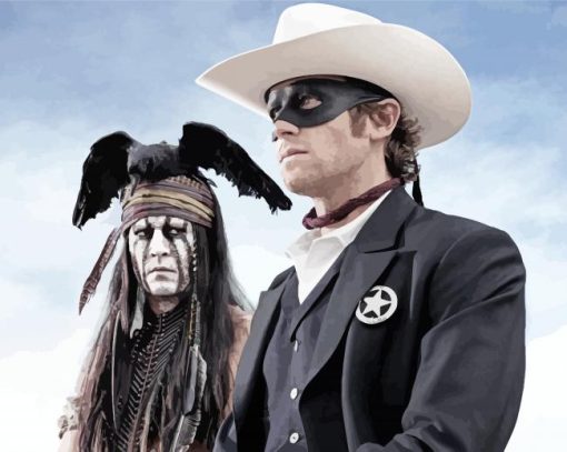 The Lone Ranger Characters paint by number