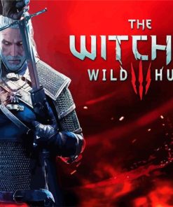 The Witcher Wild Hunt Game Poster paint by number