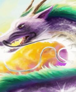 Wolf Dragon Art paint by number