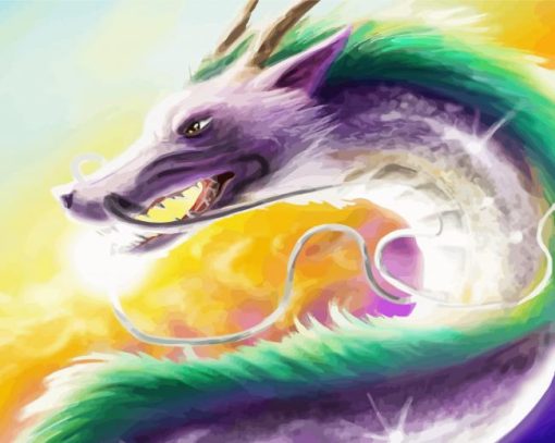 Wolf Dragon Art paint by number