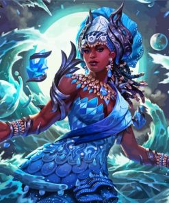 Yemaya Queen Of Sea paint by number