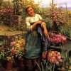 Young Florist Girl Diamond Painting