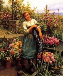 Young Florist Girl Diamond Painting