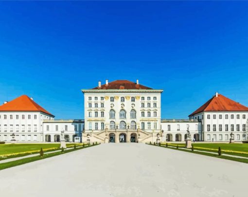 Nymphenburg Palace Building Marienplatz paint by number