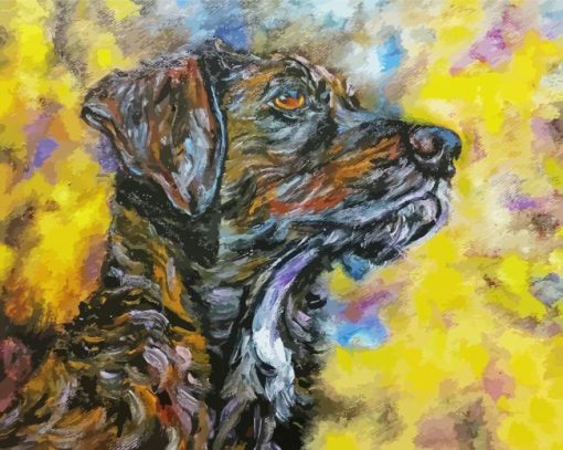 Plott Hound Art paint by number