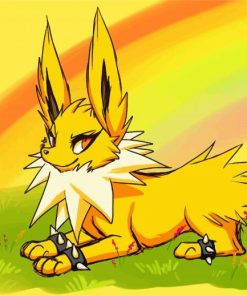 Pokemon Jolteon paint by number