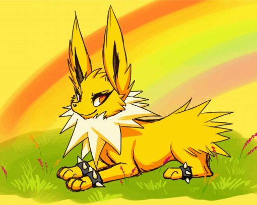 Pokemon Jolteon paint by number