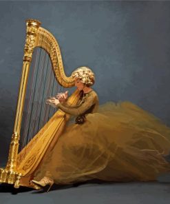 Woman Harpist paint by number