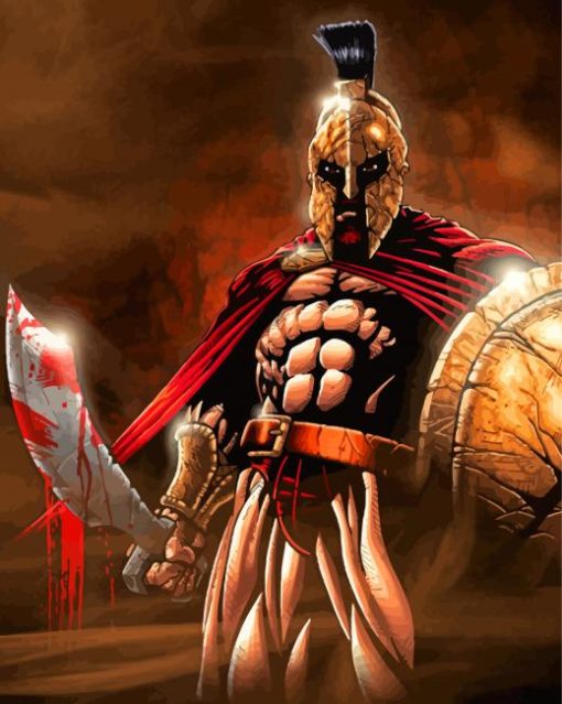 300 King Leonidas paint by number