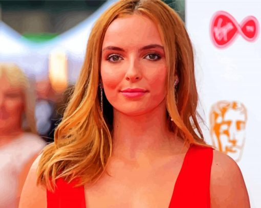 Actress Jodie Comer paint by number