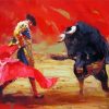 Animal Bull And Matador paint by number