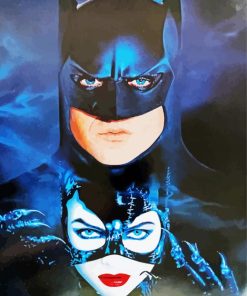 Batman Returns Vintage Poster paint by number